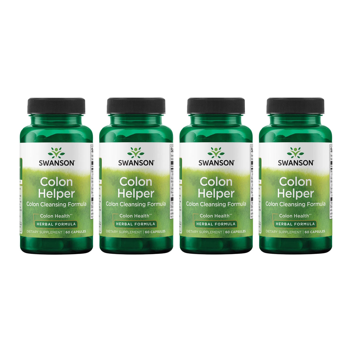 Swanson Colon Helper bottle with 60 capsules for convenient digestive support.