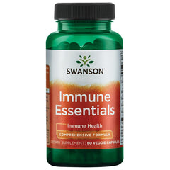 Swanson Immune Essentials bottle front view for daily immune support.