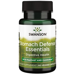 Swanson Stomach Defense Essen bottle on white background for digestive support