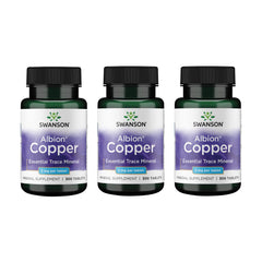 Swanson Copper Antioxidant bottle showing daily immune and joint support potential.