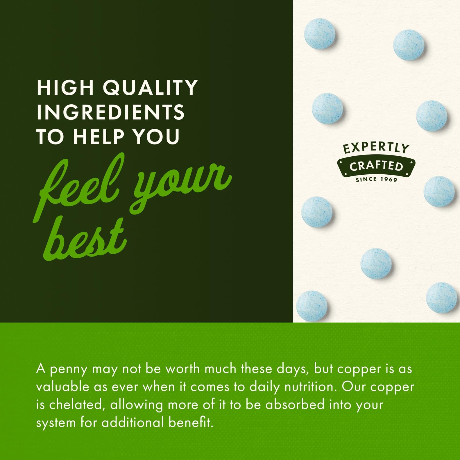 Swanson Copper Antioxidant ingredients list detailing copper chelate and minerals