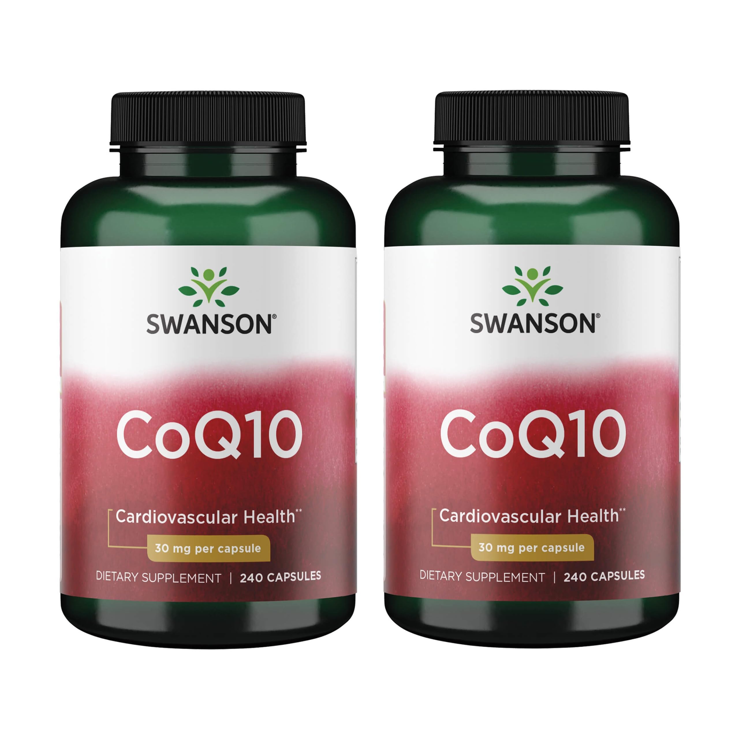 Swanson CoQ10 two-pack front view for easy daily routine