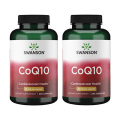 Swanson CoQ10 two-pack front view for easy daily routine