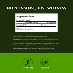 Swanson CoQ10 label view emphasizing high-dose 200 mg formula