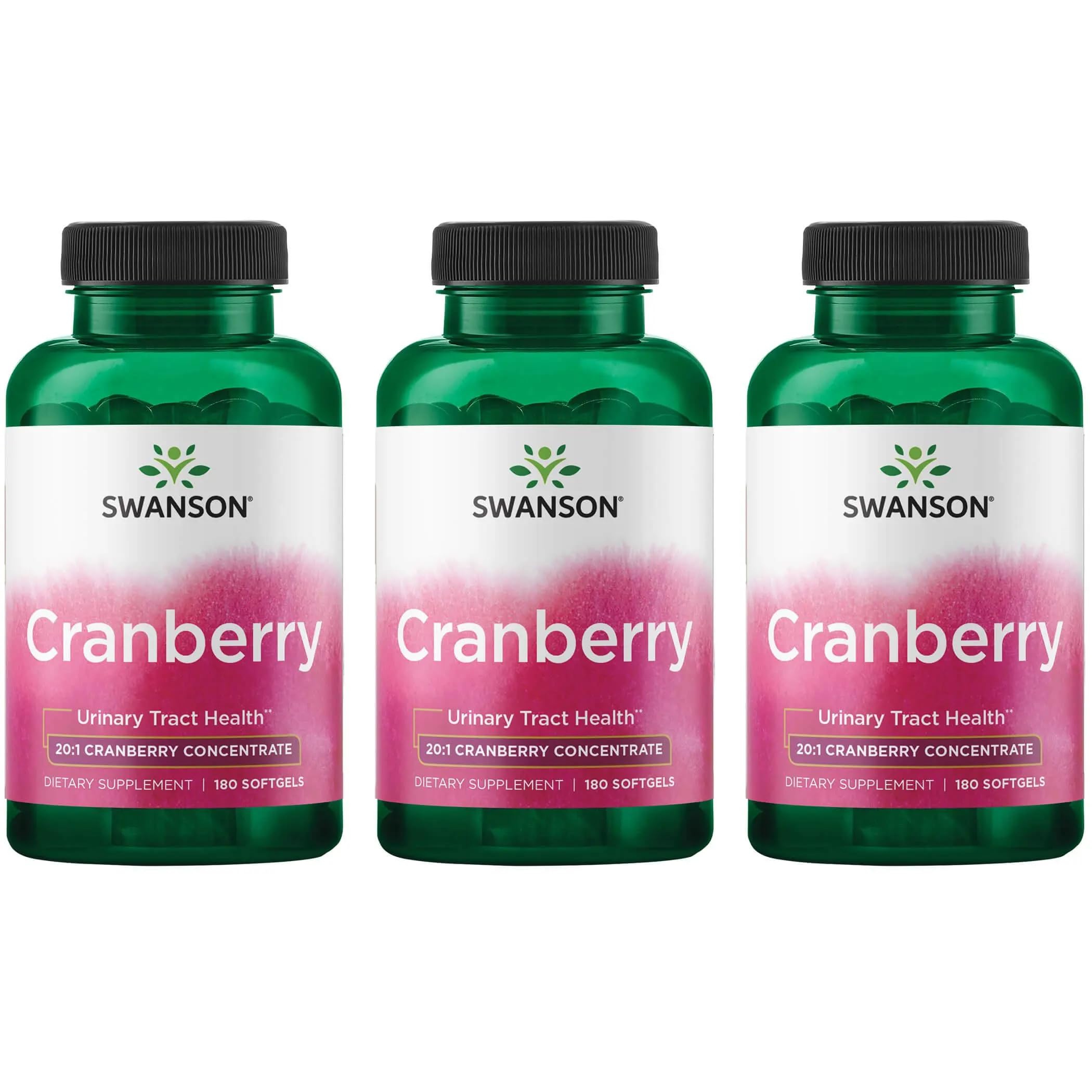 Swanson Cranberry softgels bottle front for urinary health