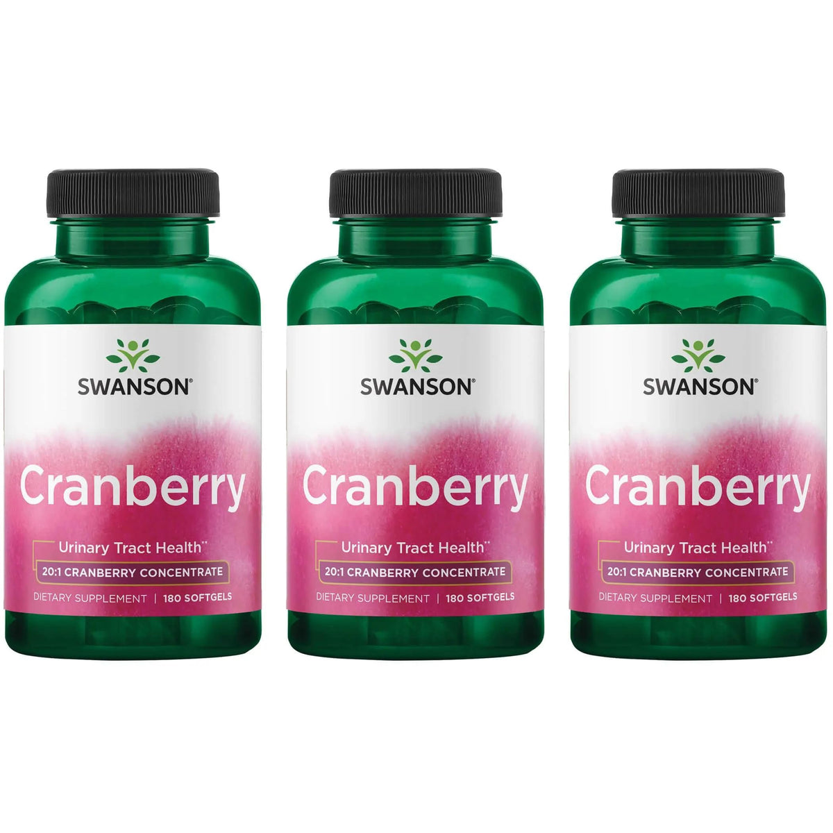 Swanson Cranberry softgels bottle front for urinary health