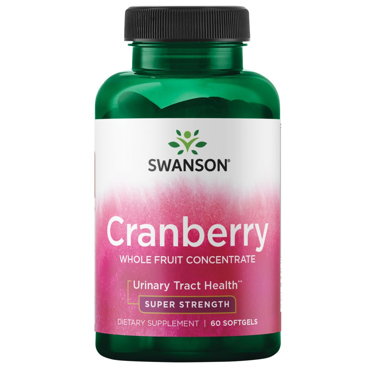 Swanson Cranberry Whole Fruit Concentrate bottle label front may support urinary tract health