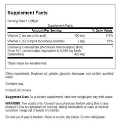 Swanson Cranberry Whole Fruit Concentrate capsules pouring may support daily wellness