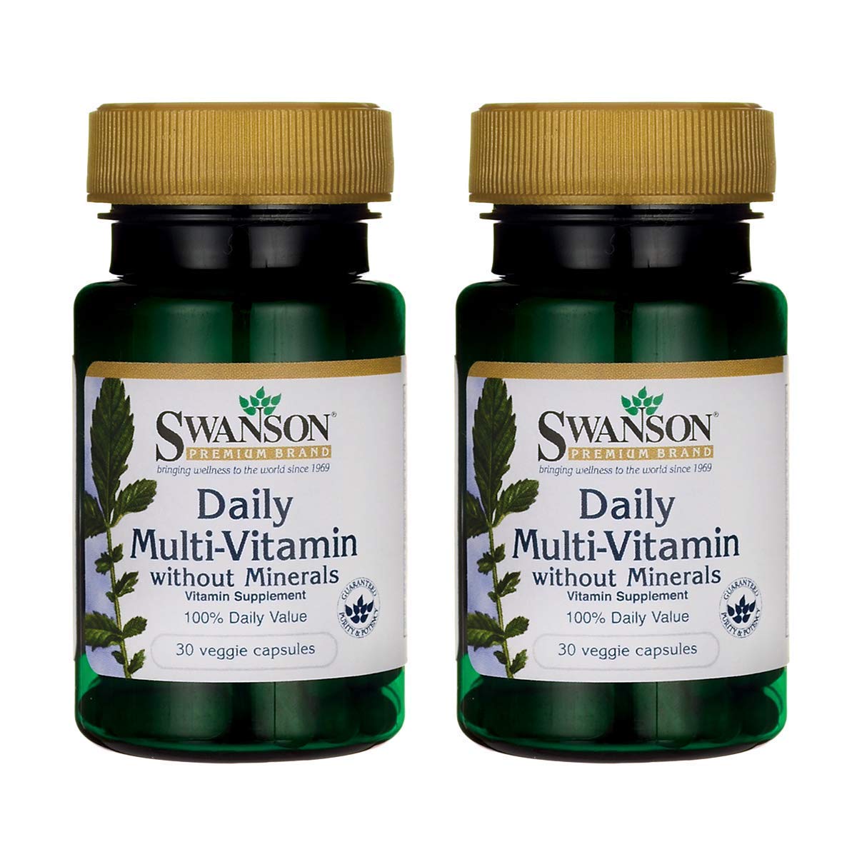Swanson daily multivitamin bottle supports daily wellness and convenience.