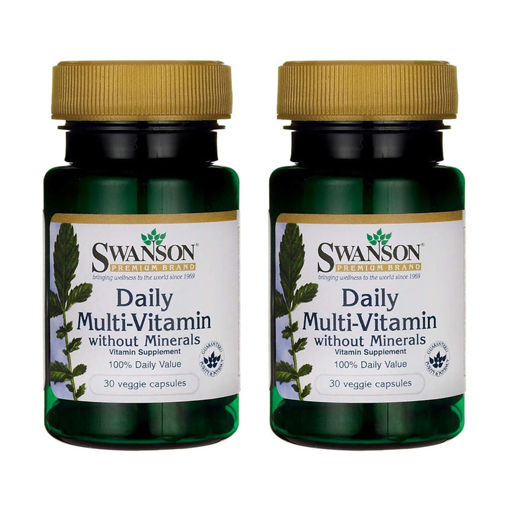Swanson daily multivitamin bottle supports daily wellness and convenience.