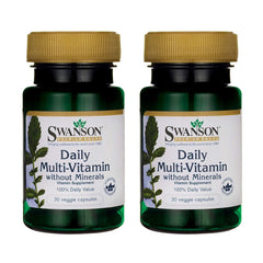Swanson daily multivitamin bottle supports daily wellness and convenience.