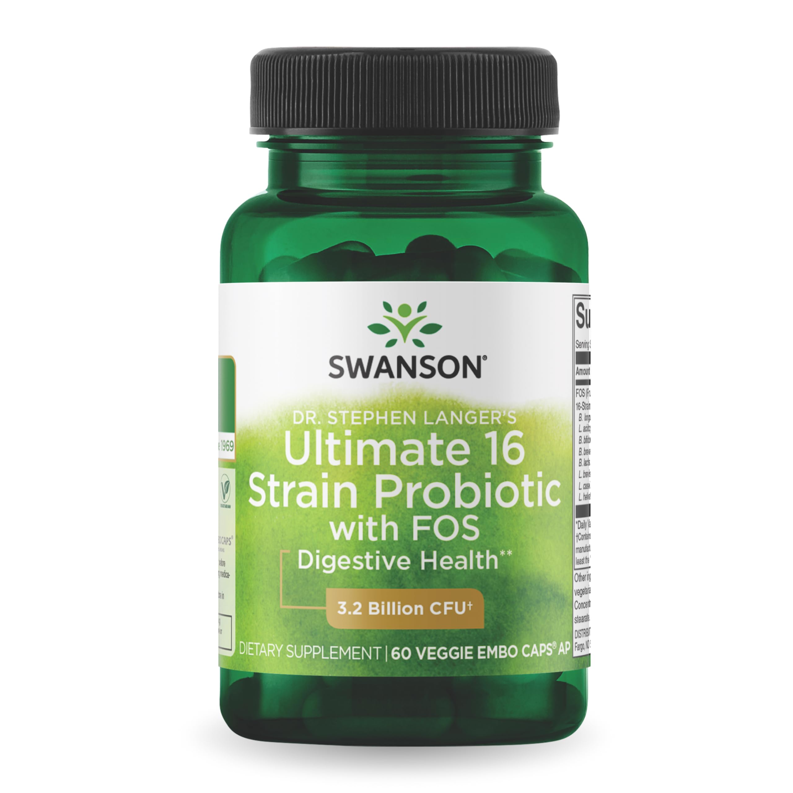 Swanson Dr. Stephen Langer Formula bottle supports daily digestive balance.