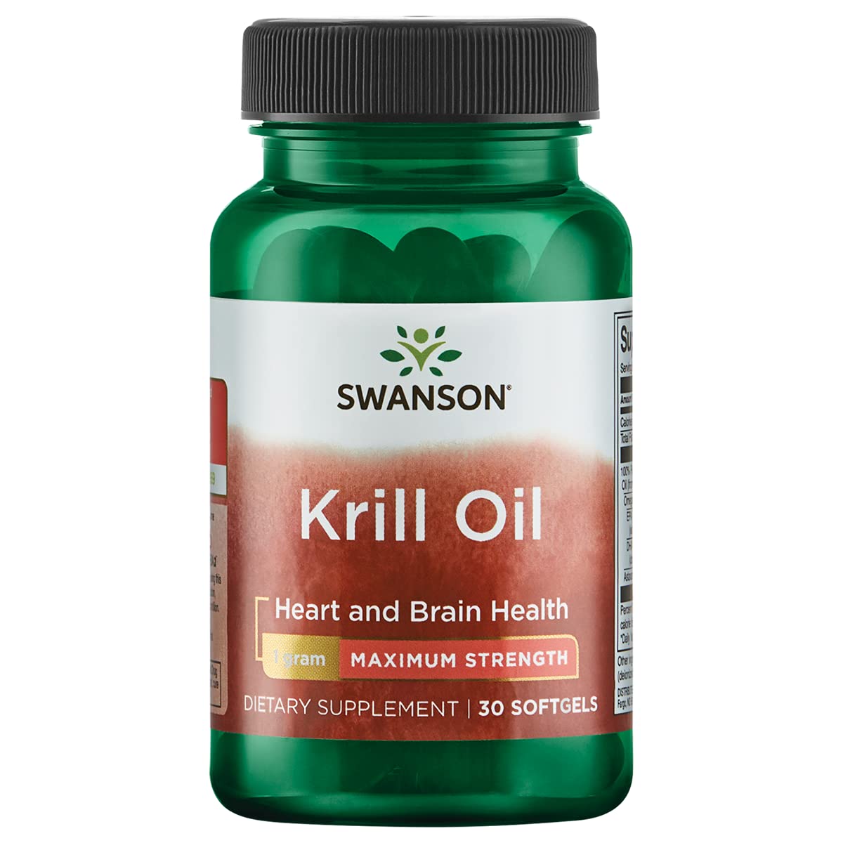 Swanson EFA Krill Oil bottle front showing softgels for joint support