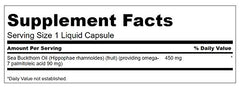 Swanson EFA Omega-7 Oil capsules close-up highlighting liquid-filled softgels.
