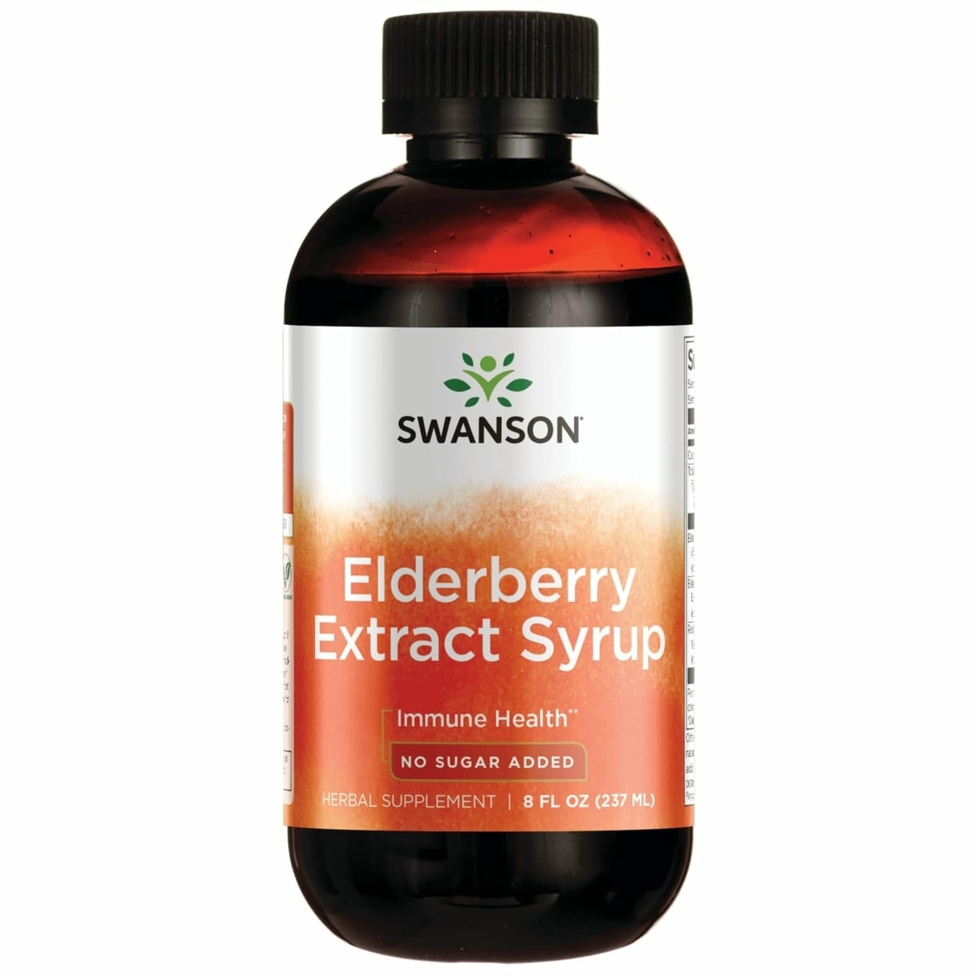 Swanson Elderberry Extract Syrup bottle ready for daily use.