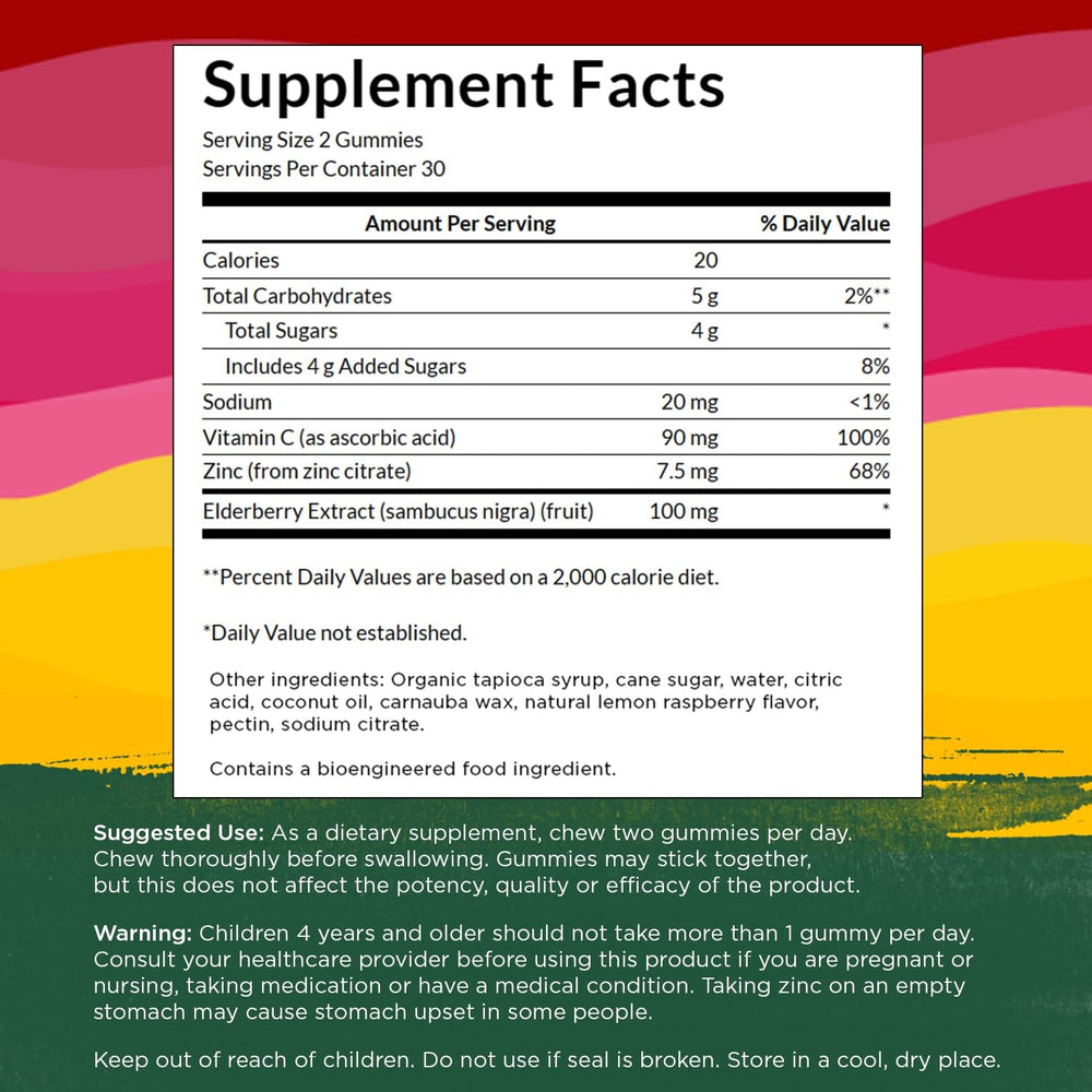 Swanson elderberry gummies lemon raspberry visuals suggest tasty immune-friendly ritual.