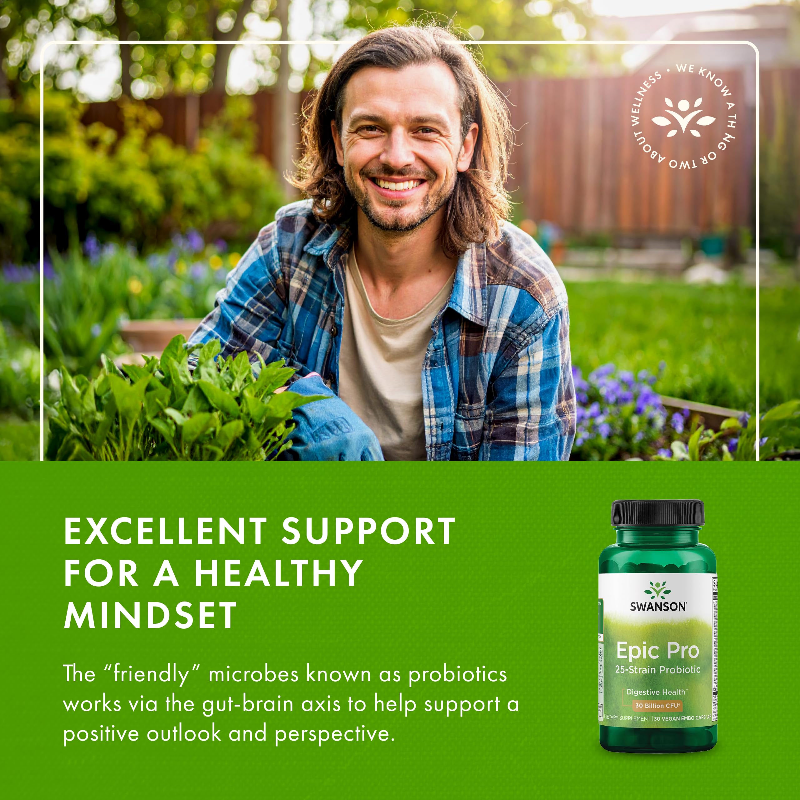 Swanson Epic-Pro Saccharomyces boulardii element highlighting yeast probiotic support