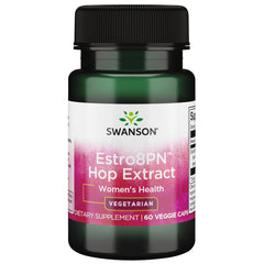 Swanson Estro8Pn Hop Extract bottle with 60 vegetarian capsules for menopause support