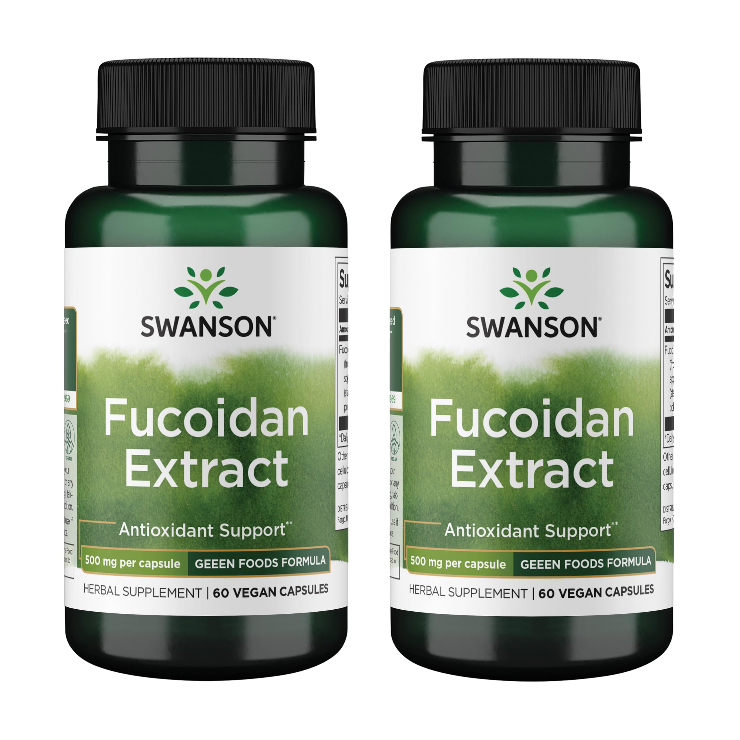 Swanson fucoidan extract 500mg bottle for daily immune support