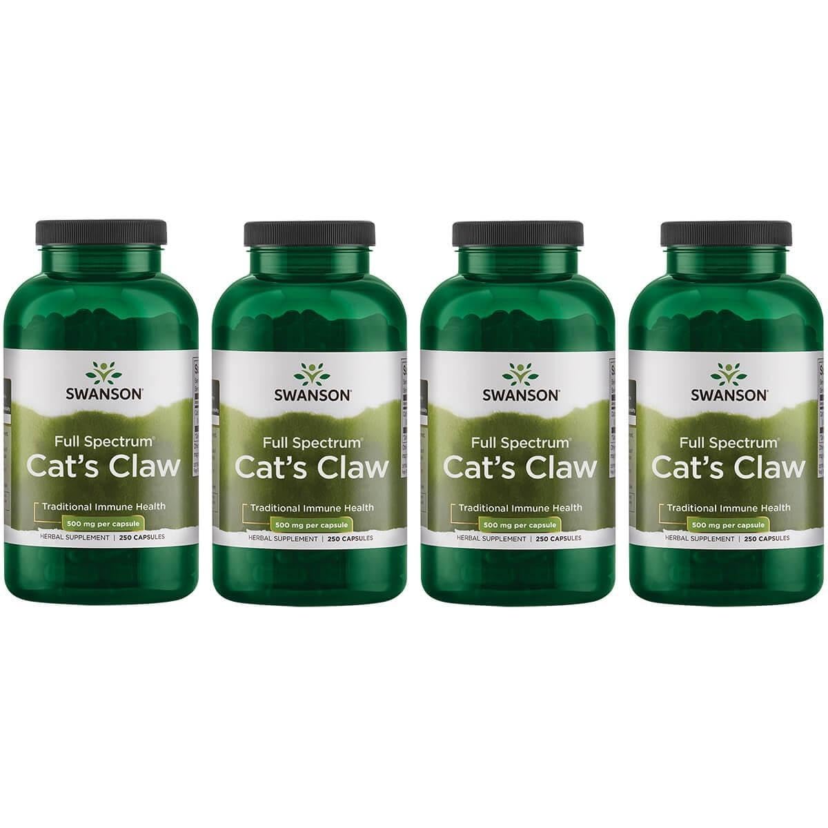 Swanson Full Spectrum Cat's Claw bottle highlighting antioxidant support