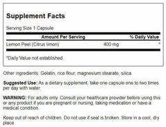 Swanson Lemon Peel capsules displayed to emphasize daily antioxidant support