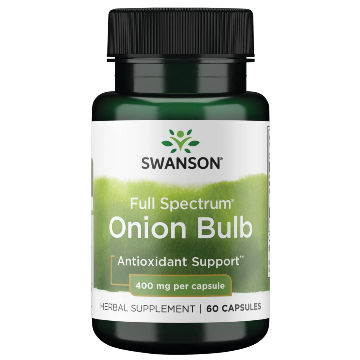 Swanson Full Spectrum Onion capsules in a bottle for everyday wellness.