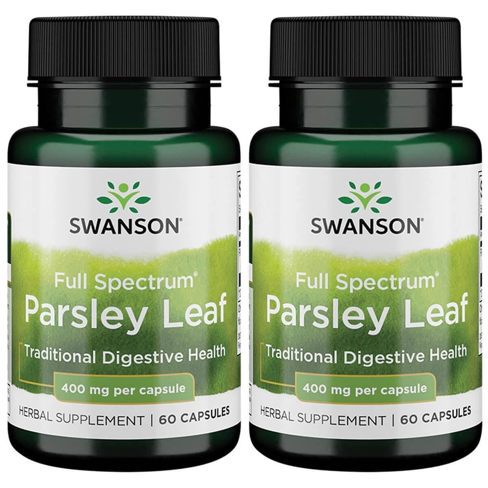 Swanson full-spectrum parsley leaf extract bottle for digestive support and daily wellness