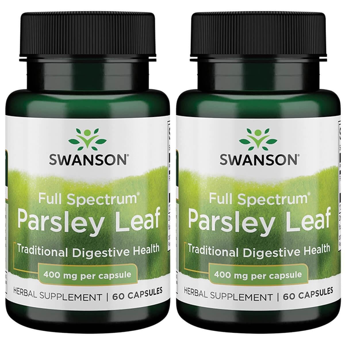 Swanson full-spectrum parsley leaf extract bottle for digestive support and daily wellness