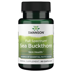 Swanson Full Spectrum Sea Buckthorn bottle for skin and digestive support.