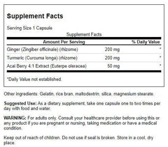 Swanson Full Spectrum Turmeric Acai Ginger capsules ready for daily wellness.