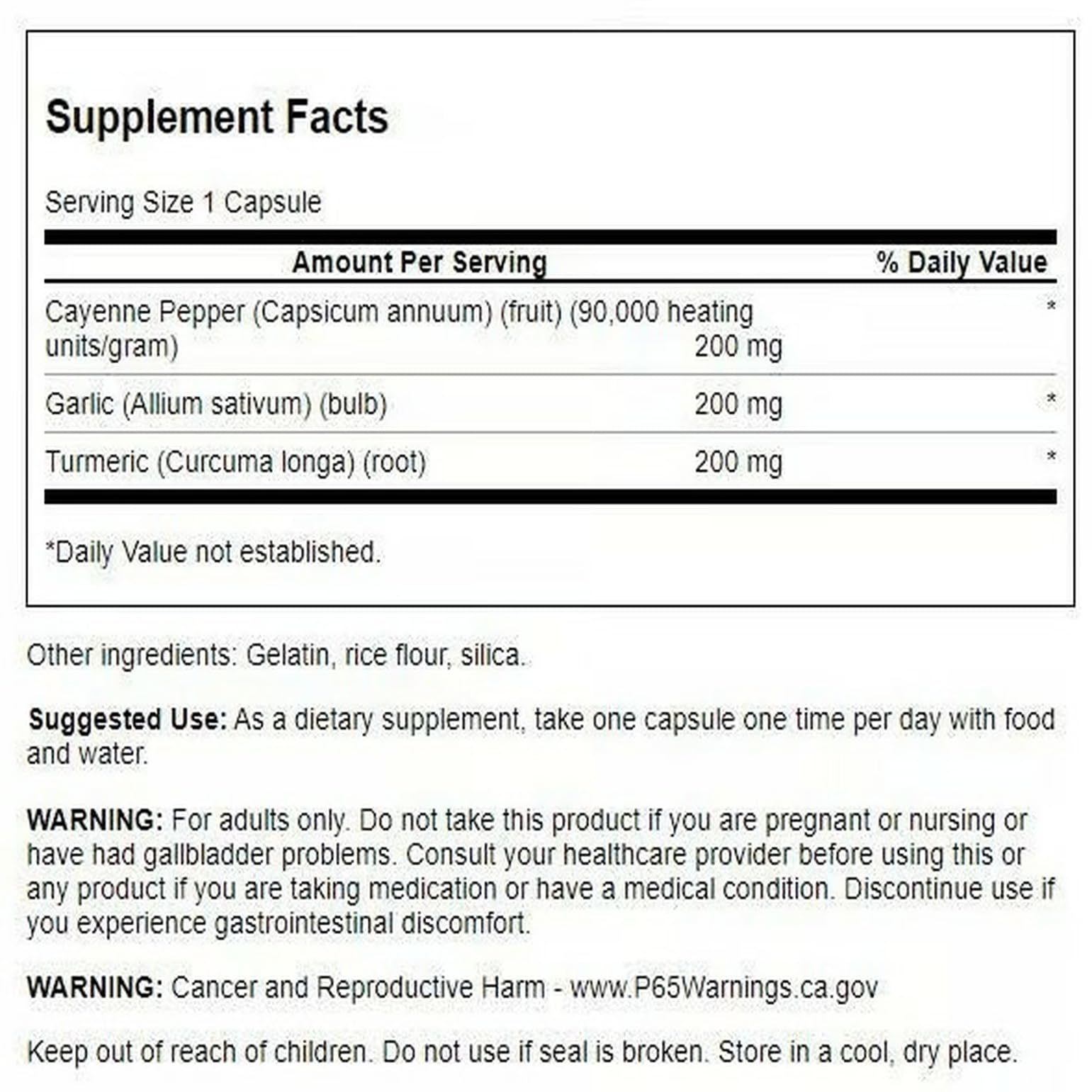 Close-up of Swanson full-spectrum label highlighting the herbal blend.