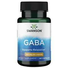 Swanson GABA bottle pour for easy daily use toward calm moments