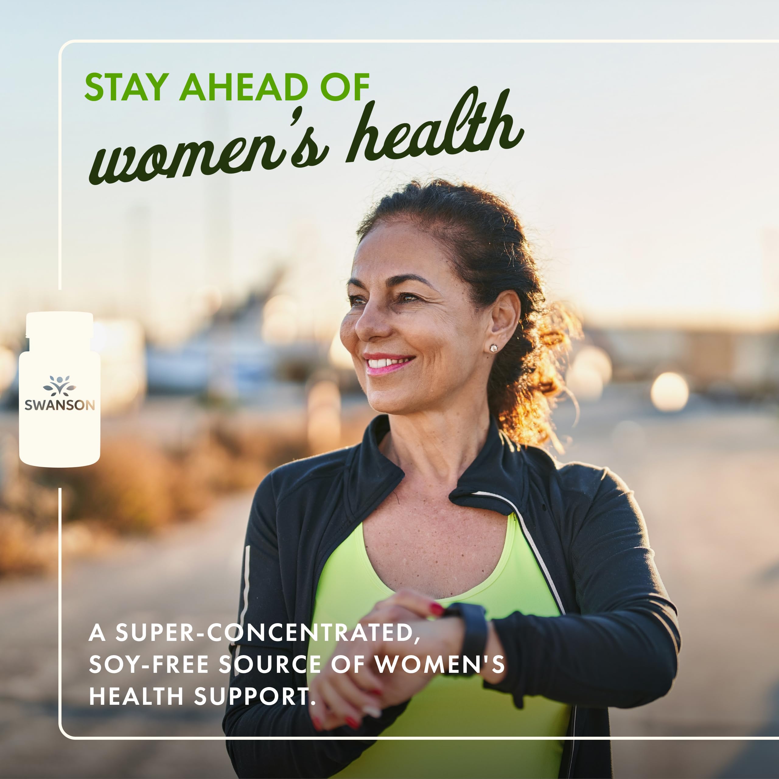 Swanson Genistein capsules closeup highlighting 125 mg dosage.