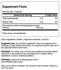 Close-up of Swanson Glucomannan capsules for easy fiber intake.