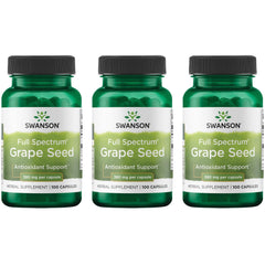 Swanson Grape Seed Bottle shows OPC-rich supplement for daily antioxidant support