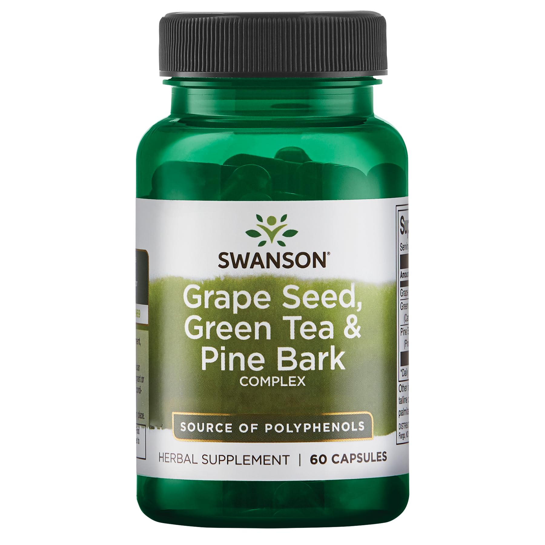Swanson Grape Seed Green Tea Pine Bark Complex bottle for daily antioxidant support