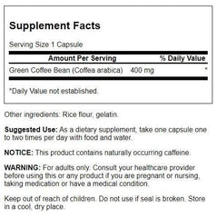 Swanson Green Coffee Bean powder bottle—full-spectrum formula for everyday energy support