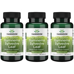 Swanson Gymnema Sylvestre capsules bottle for daily wellness support