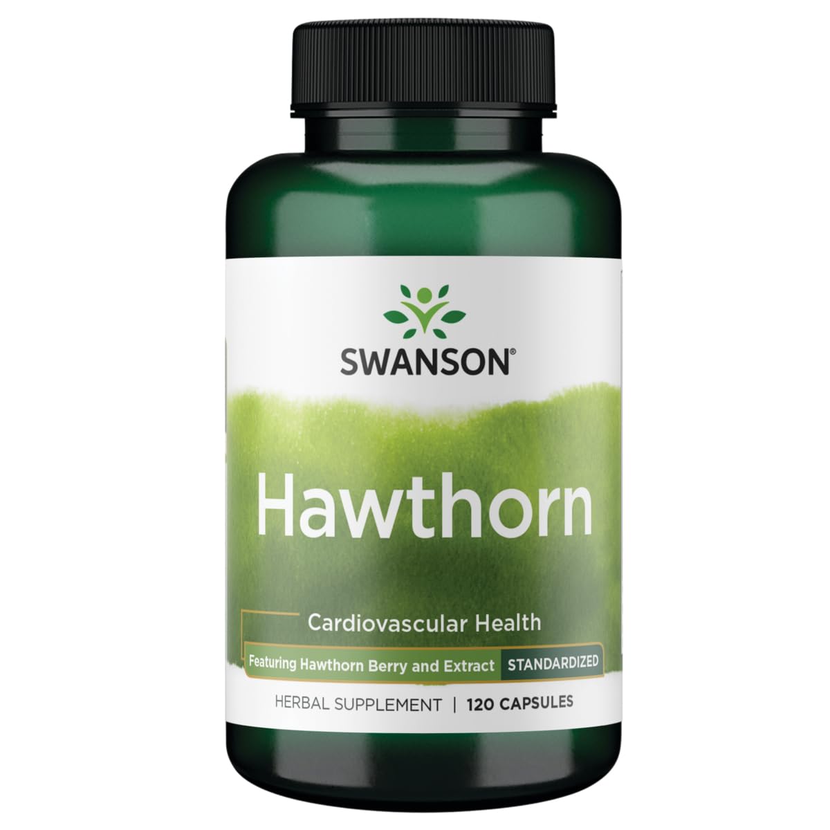 Swanson Hawthorn Extract standardized bottle front view for circulatory support