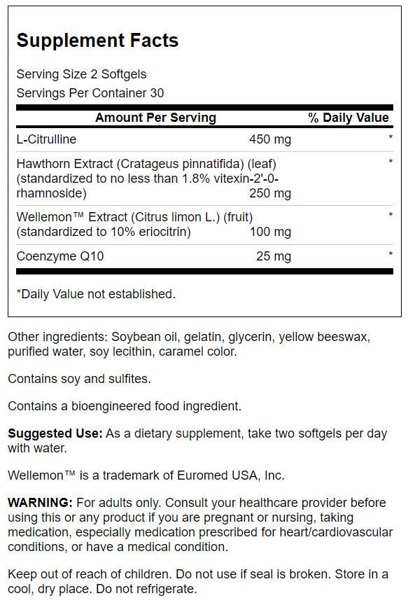 Swanson Healthy Blood Flow 60 SGELS closeup shows high bioavailability.