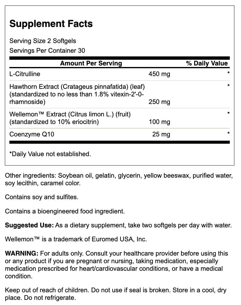 Swanson Healthy Blood Flow 60 SGELS packaging highlights gluten-free status for sensitive diets.
