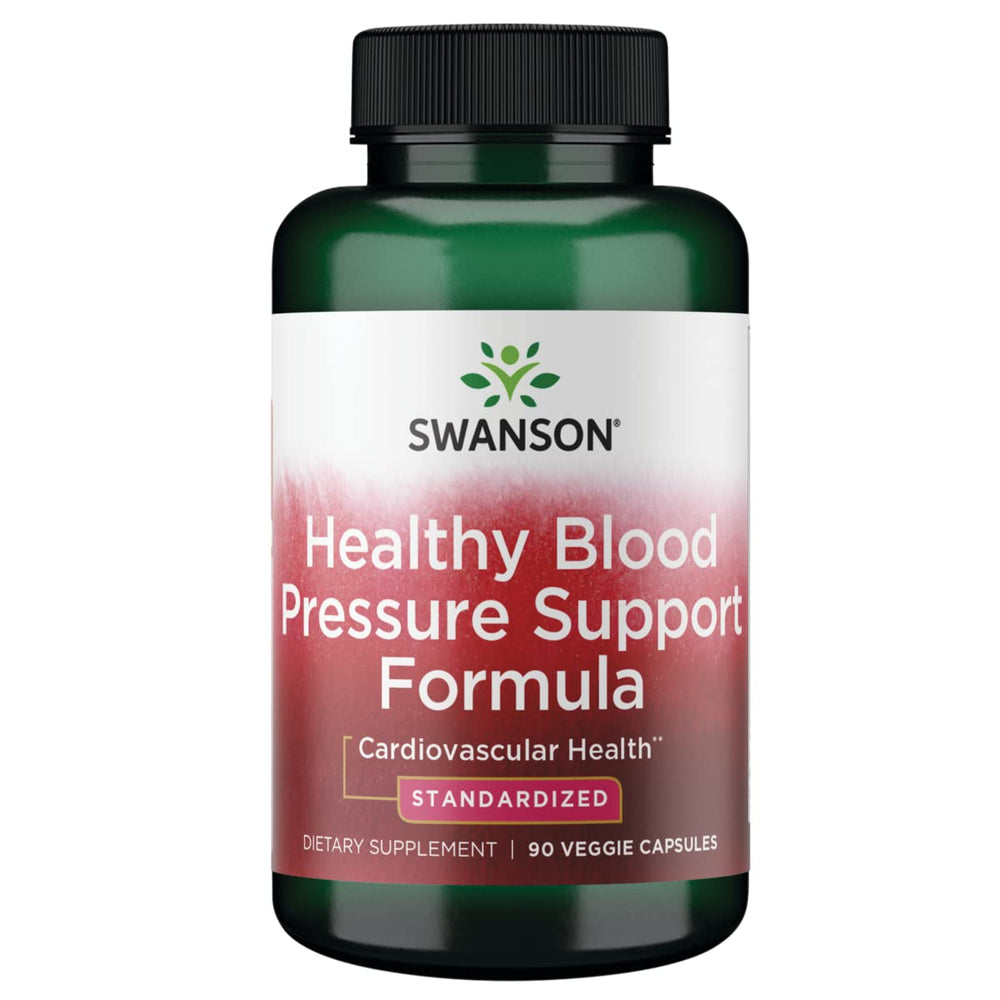 Swanson Healthy Blood Pressure veggie capsules bottle for daily support