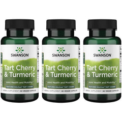 Swanson Hiactives Tart Cherry Turmeric capsules bottle supporting joint comfort and antioxidant wellness