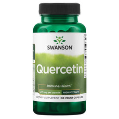 Swanson High Potency Quercetin bottle front for daily wellness.
