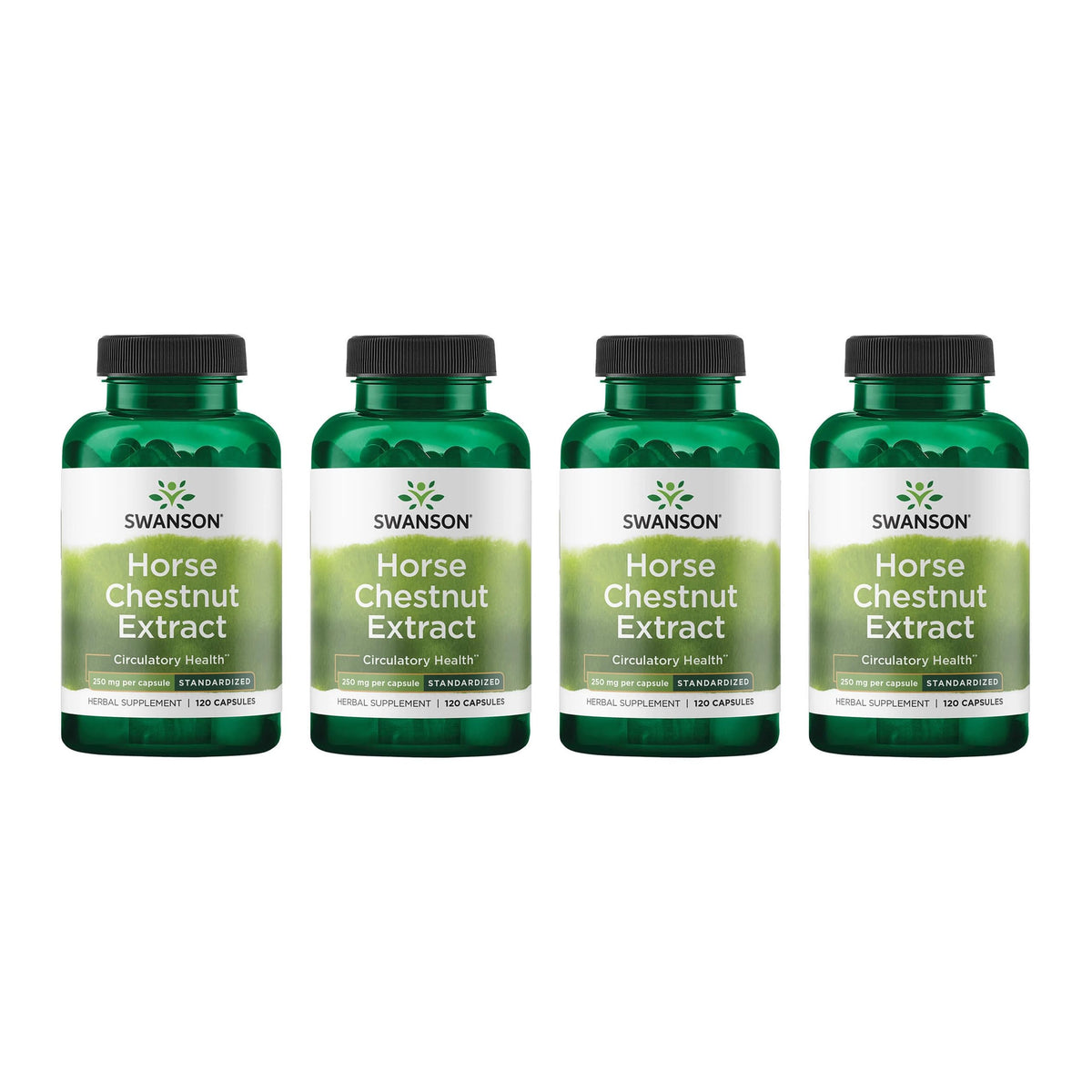 Swanson Horse Chestnut bottle showing standardized aescin content for circulation support