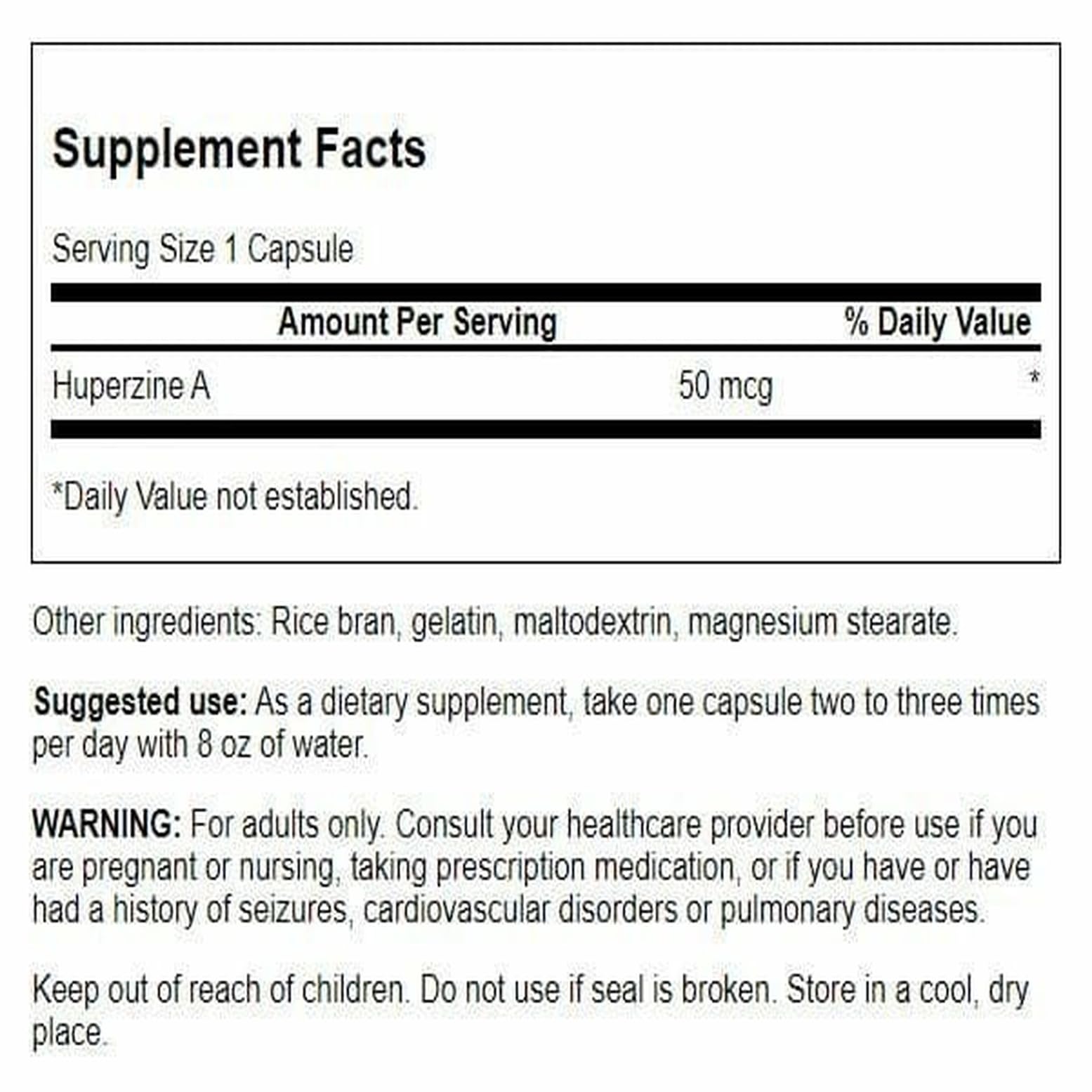 Huperzine A capsules closeup highlights standardized mental nutrition.
