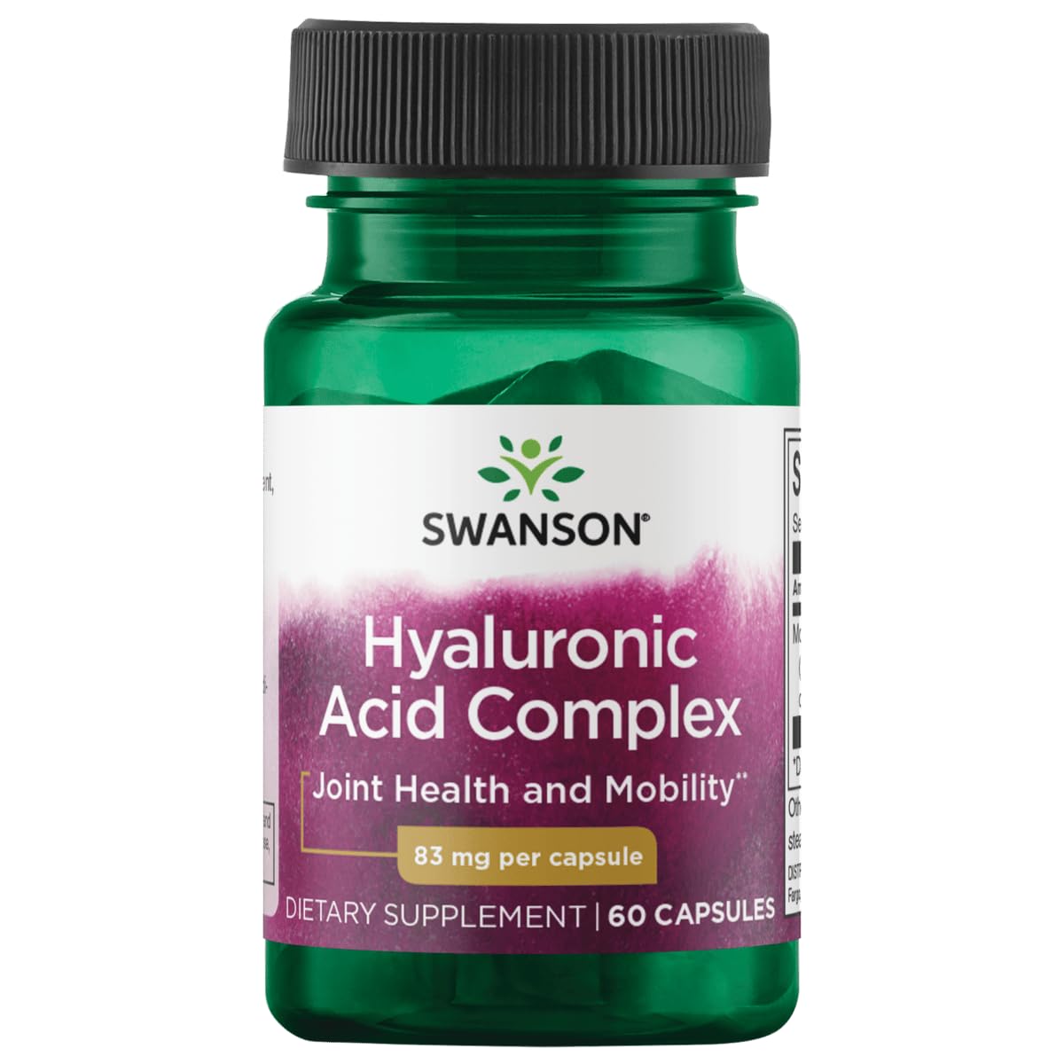 Swanson Hyal-Joint bottle promoting joint flexibility with a clean, high-potency formula.