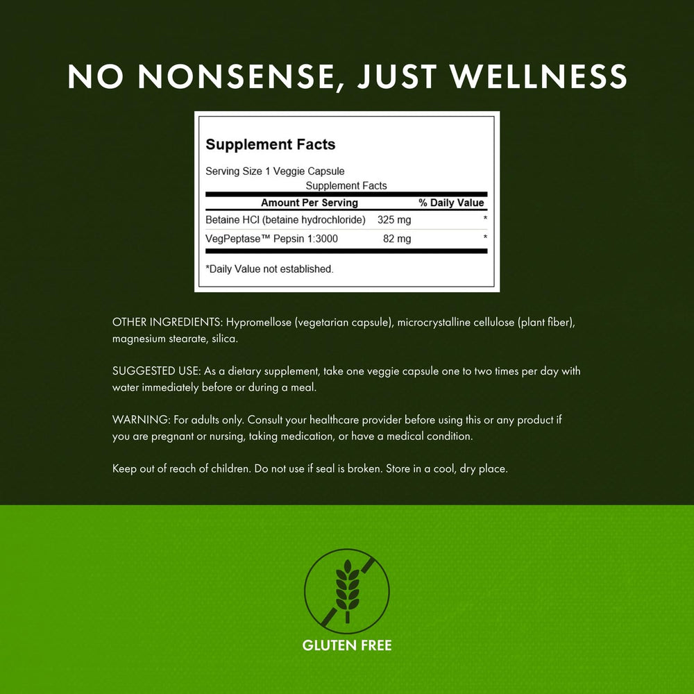 Back label details Swanson product ingredients and usage guidance
