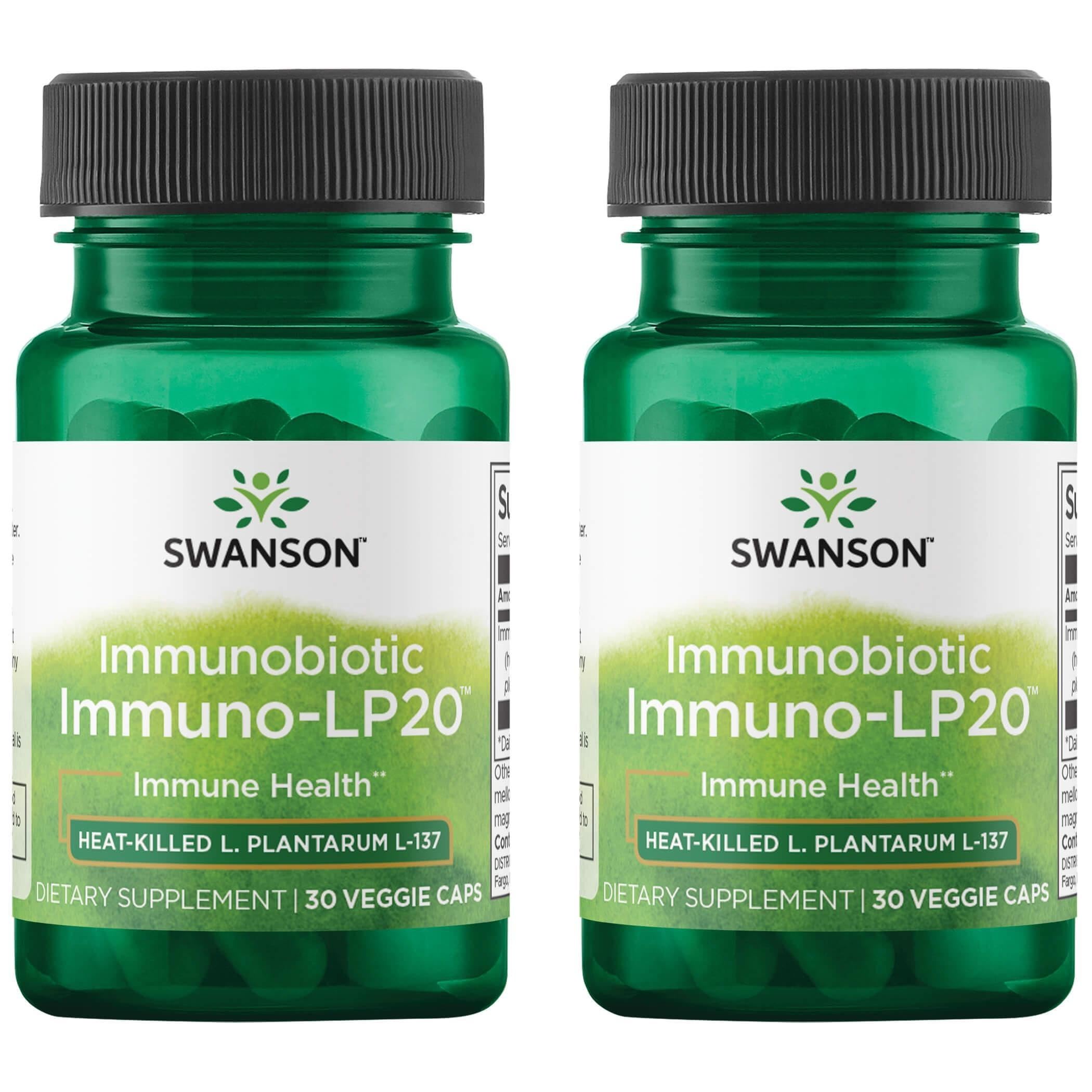 Swanson Immunobiotic Immuno-Lp20 capsules promote immune balance and digestive comfort.