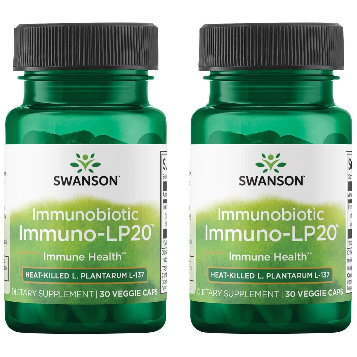 Swanson Immunobiotic Immuno-Lp20 capsules promote immune balance and digestive comfort.